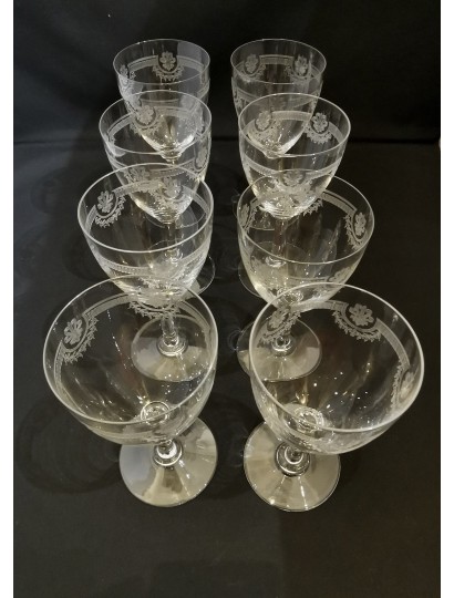 VERRES A VIN MODELE "MANON" DE ST LOUIS