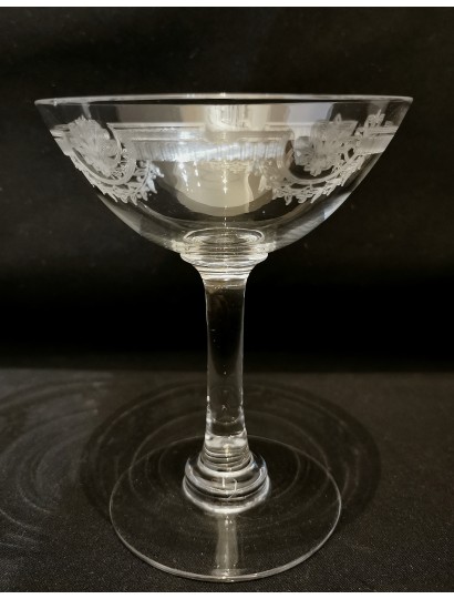 COUPES CHAMPAGNE MODELE "MANON" DE LA CRISTALLERIE DE ST LOUIS