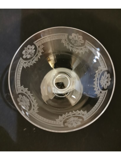 COUPES CHAMPAGNE MODELE "MANON" DE LA CRISTALLERIE DE ST LOUIS