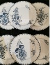 ASSIETTES MODELE "VEGA" DE SARREGUEMINES