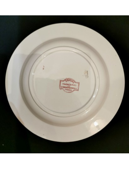 ASSIETTES CREUSES MODELE FAVORI DE SARREGUEMINES